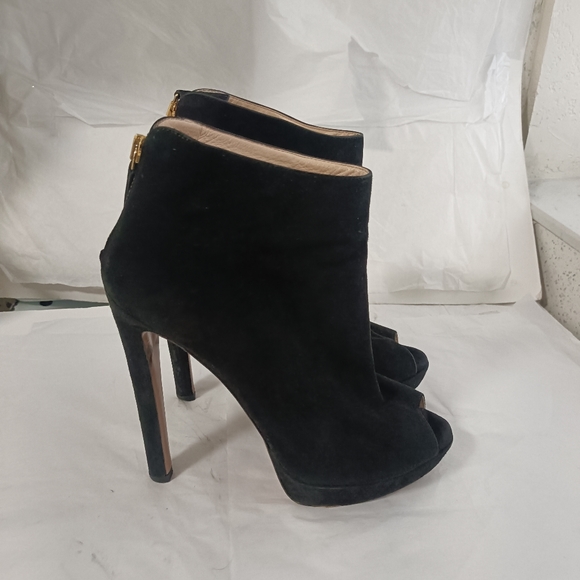 Prada Black suede  Boots ankle size 37 - Picture 11 of 15